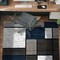 World Rug Gallery Contemporary Modern Boxes Design Soft Area Rug 5'3'' x 7'3'' Navy 106NAVY5X7 - alternate 4